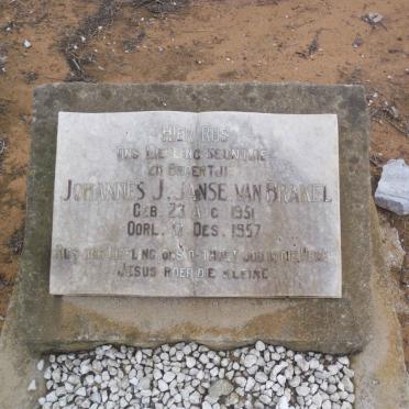 BRAKEL Johannes J., Janse van 1951-1957