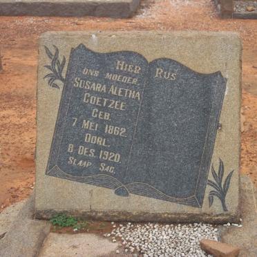 COETZEE Susara Aletha 1862-1920