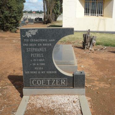 COETZER Stephanus Petrus 1963-1982