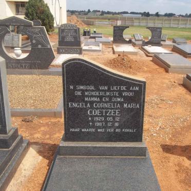 COETZEE Engela Cornelia Maria 1929-1987