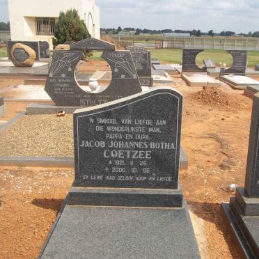COETZEE Jacob Johannes Botha 1921-2000