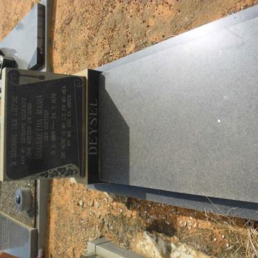 DEYSEL Magaretha Maria nee COETZER 1895-1978