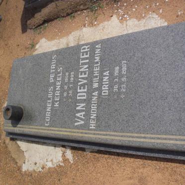 DEVENTER Cornelius Petrus, van 1908-1995 &amp; Hendrina Wilhelmina 1916-2007
