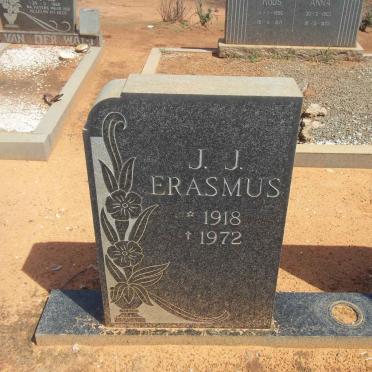 ERASMUS J.J. 1918-1972 &amp; C.J.E. 1924-2007