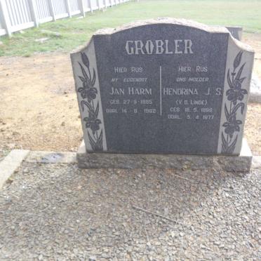 GROBLER Jan Harm 1885-1962 &amp; Hendrina J.S. V.D. LINDE 1898-1977