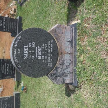 GRANGE Sarel, la 1931-2001 &amp; Marie 1934-2009