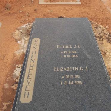 HEEVER Petrus J.D., van den 1908-1994 &amp; Elizabeth C.J. 1919-2005