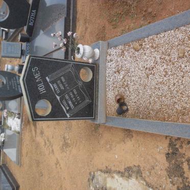 HOLMES  Wessel Cornelius 1943-1993 &amp; Elsabé Judith 1956-