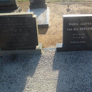HEEVER Willem H.J., v.d. 1900-1974 &amp; Maria Aletta 1912-2012