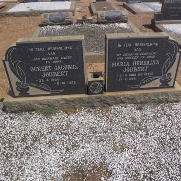 JOUBERT Ockert Jacobus 1904-1972 &amp; Maria Hendrina DE BEER 1905-1968