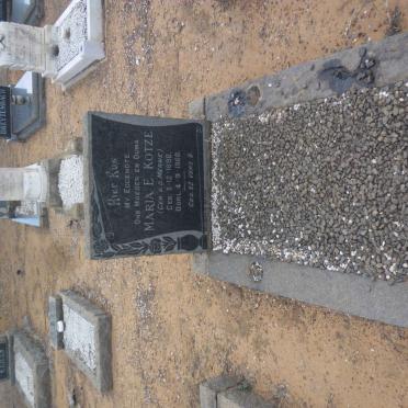 KOTZE Maria E. nee V.D. MERWE 1896-1960