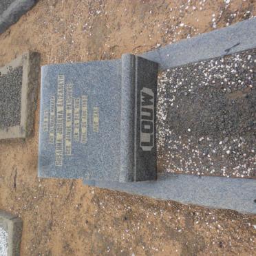 LOUW Susanna Josiena Elizabeth nee JANSE VAN RENSBURG 1862-1952