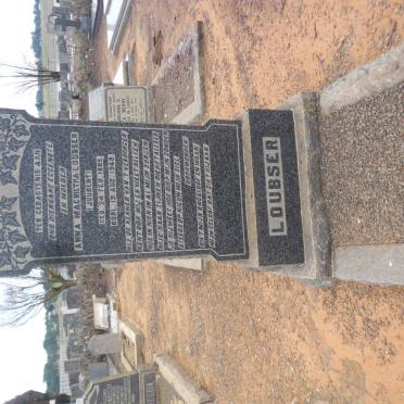 LOUBSER Anna Magrietha nee JOUBERT 1889-1940