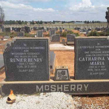 McSHERRY Renier Henry 1907-1968 &amp; Catharina Yda Maria 1912-1994