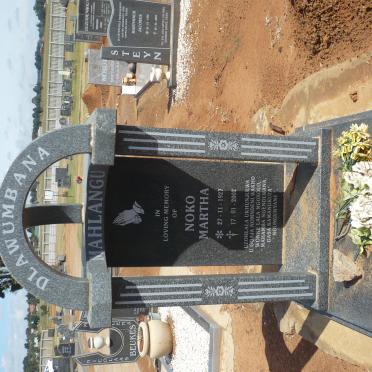 MAHLANGU Noko Martha 1927-2002