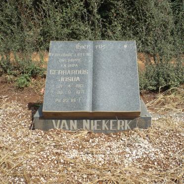 NIEKERK Gerhardus Josua, van 1913-1971
