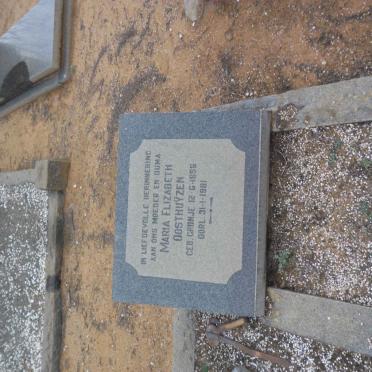 OOSTHUŸZEN Nicolaas Jacobus 1893-1949 &amp; Maria Elizabeth CRONJE 1896-1981
