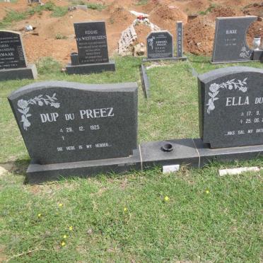 PREEZ Dup, du 1925- &amp; Ella 1923-2004