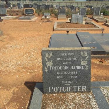 POTGIETER Frederik Daniël 1889-1982