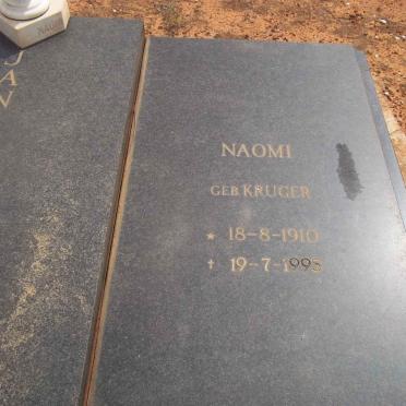 RENSBURG Naomi, Janse van nee KRUGER 1910-1995