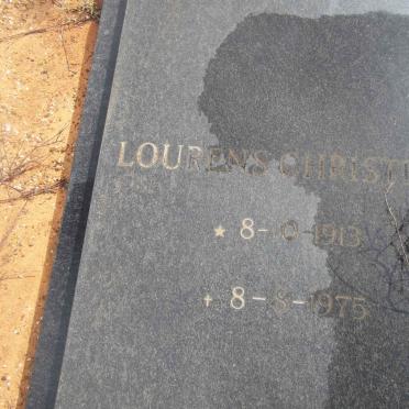 RENSBURG Lourens Christian, Janse van 1913-1975