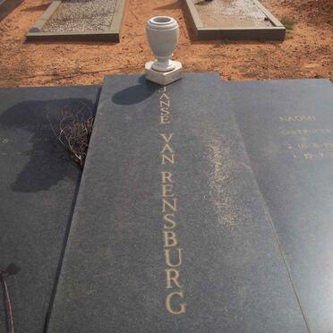 RENSBURG Lourens Christian, Janse van 1913-1975 &amp; Naomi KRUGER 1910-1995