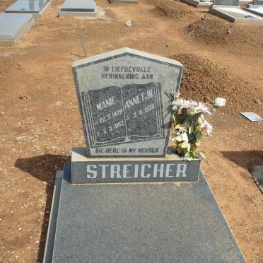 STREICHER Manie 1928-1993 &amp; Annetjie 1938-