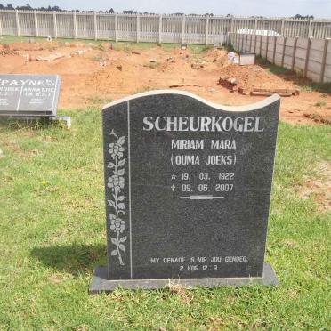 SCHEURKOGEL Miriam Mara 1922-2007