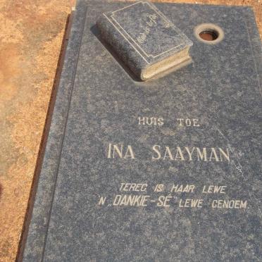 SAAYMAN Ina 1926-1964