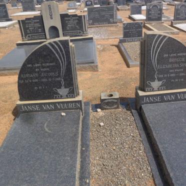 VUUREN Adriaan Jacobus, Janse van 1888-1961 &amp; Breggie Elizabeth Susanna KRUGER 1892-1962