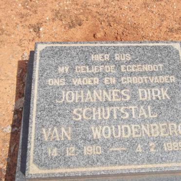WOUDENBERG Johannes Dirk Schutstal, van 1910-1989