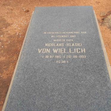 WIELLIGH Nicolaas, von 1915-1993