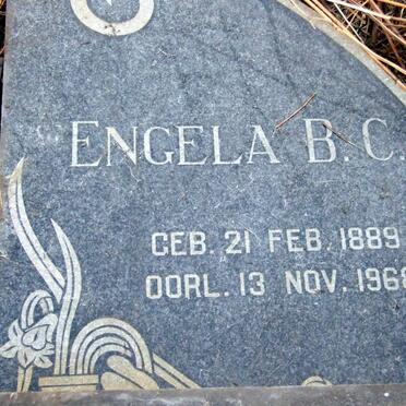 MERWE Engela B.C., v.d. 1889-1968