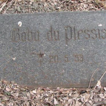 PLESSIS Baba, du 1953-1953