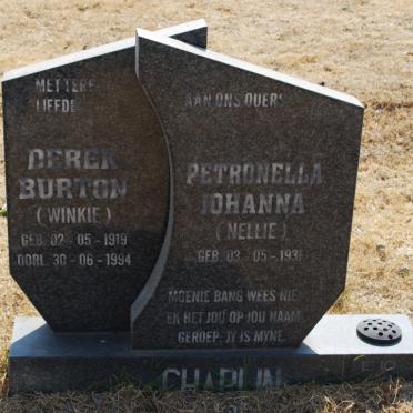 CHAPLIN Derek Burton 1919-1994 &amp; Petronella Johanna 1931-