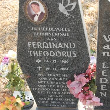 EEDEN Ferdinand Theodorus, van 1980-2004