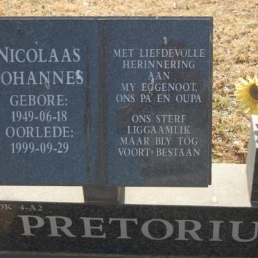 PRETORIUS Nicolaas Johannes 1949-1999