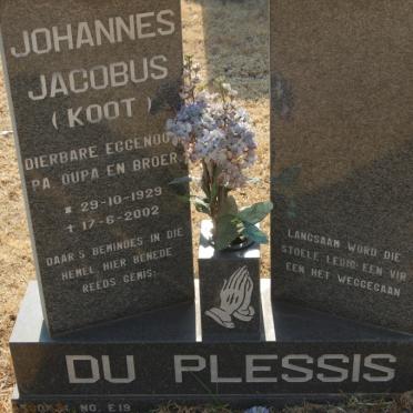 PLESSIS Johannes Jacobus, du 1929-2002