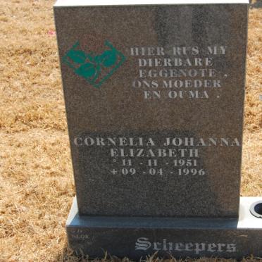 SCHEEPERS Cornelia Johanna Elizabeth 1951-1996