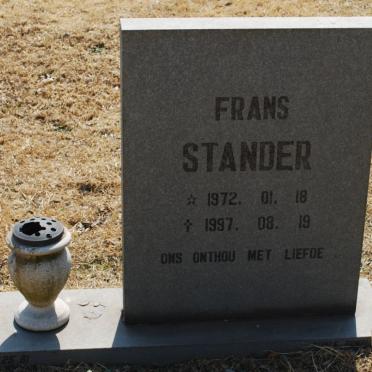 STANDER Frans 1972-1997