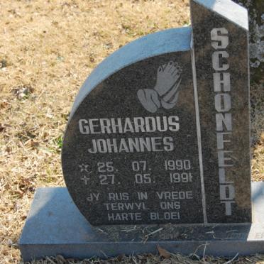SCHONFELDT Gerhardus Johannes 1990-1991