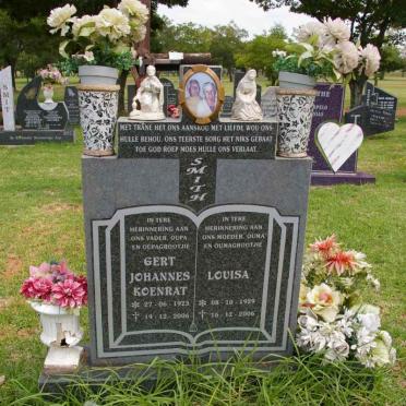 SMITH Gert Johannes Koenrat 1923-2006 &amp; Louisa 1929-2006