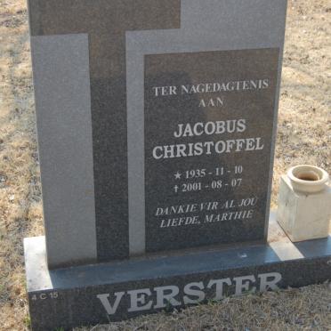 VERSTER Jacobus Christoffel 1935-2001