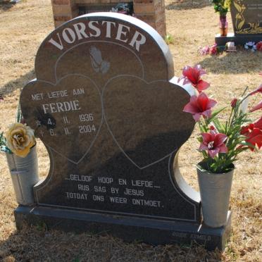 VORSTER Ferdie 1936-2004