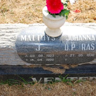 VENTER Matthys J. 1923-1999 &amp; Johanna D.P. RAS 1930-