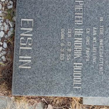 ENSLIN Pieter Hendrik Rudolf 1955-1983