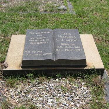 MERWE Anna Hendrina, v.d. nee GROBLER 1906-1967