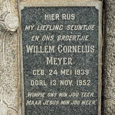 MEYER Willem Cornelus 1939-1952