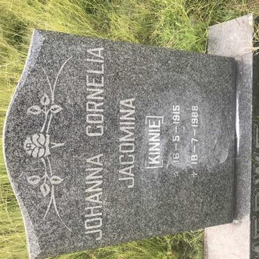 MERWE Johanna Cornelia Jacomina, van der 1915-1988