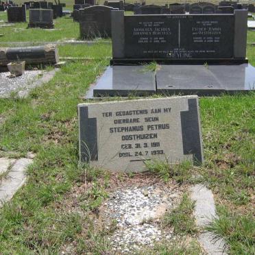 OOSTHUIZEN Stephanus Petrus 1911-1933